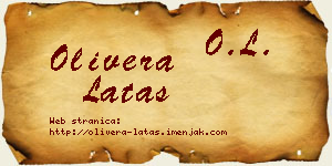 Olivera Latas vizit kartica